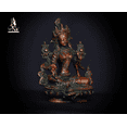 thumbnail image 3 of Brass Tara statue, 15 CM Tara Statue, Tara devi Statue, Meditation female compassion buddha Diety, Gift Meditation- Tara healing idol., 3 of 4