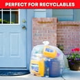 thumbnail image 3 of 30-33 Gallon Clear Trash Bags Heavy Duty Large Plastic Bags, Great for Recycling 30 Gallon - 32 Gallon - 35 Gallon. Clear Large Trash Bags, 3 of 5