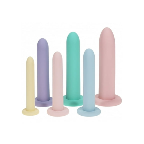 LoveLine PelviFit Expanding Vaginal Silicone Dilator Set, Multicolor