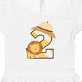 thumbnail image 4 of Inktastic 2nd Birthday Safari Lion 2 Year Old Girls Toddler Dress, 4 of 5