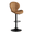 Brown, variant on MOONMISS Modern Adjustable Bar Stool Faux Leather Bar Stool, Brown(Set of 2)