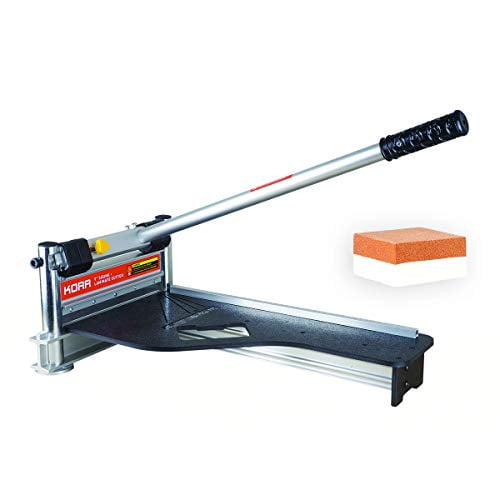 KORR KMAP001 9 inch Laminate Flooring and Siding Cutter with Heavy Duty Fixed Aluminum Fence and Built-in Precision Angled Miter Settings with BONUS Honing Stone