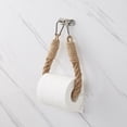 thumbnail image 4 of Vintage Rope Toilet Paper Holder Loo Roll Holder Hand Towel Holder Toilet Roll Holder for Toilet Bathroom Decoration Industrial Rope, 4 of 10