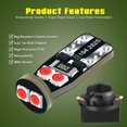thumbnail image 3 of FrostHike 12V Rouge T10 PC168 Pcs175 Pcs194 Pcs194R PC195 Pcs160 Pcs161 Pcs195NA Ampoule de Remplacement pour Tableau de Bord Tableau de Bord Indicateur Lampe W5W 158 168 194 2825 avec Douille, 3 of 5