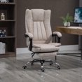 thumbnail image 2 of Vinsetto Executive Office Chair with Footrest, Adjustable Height, Beige, 2 of 10