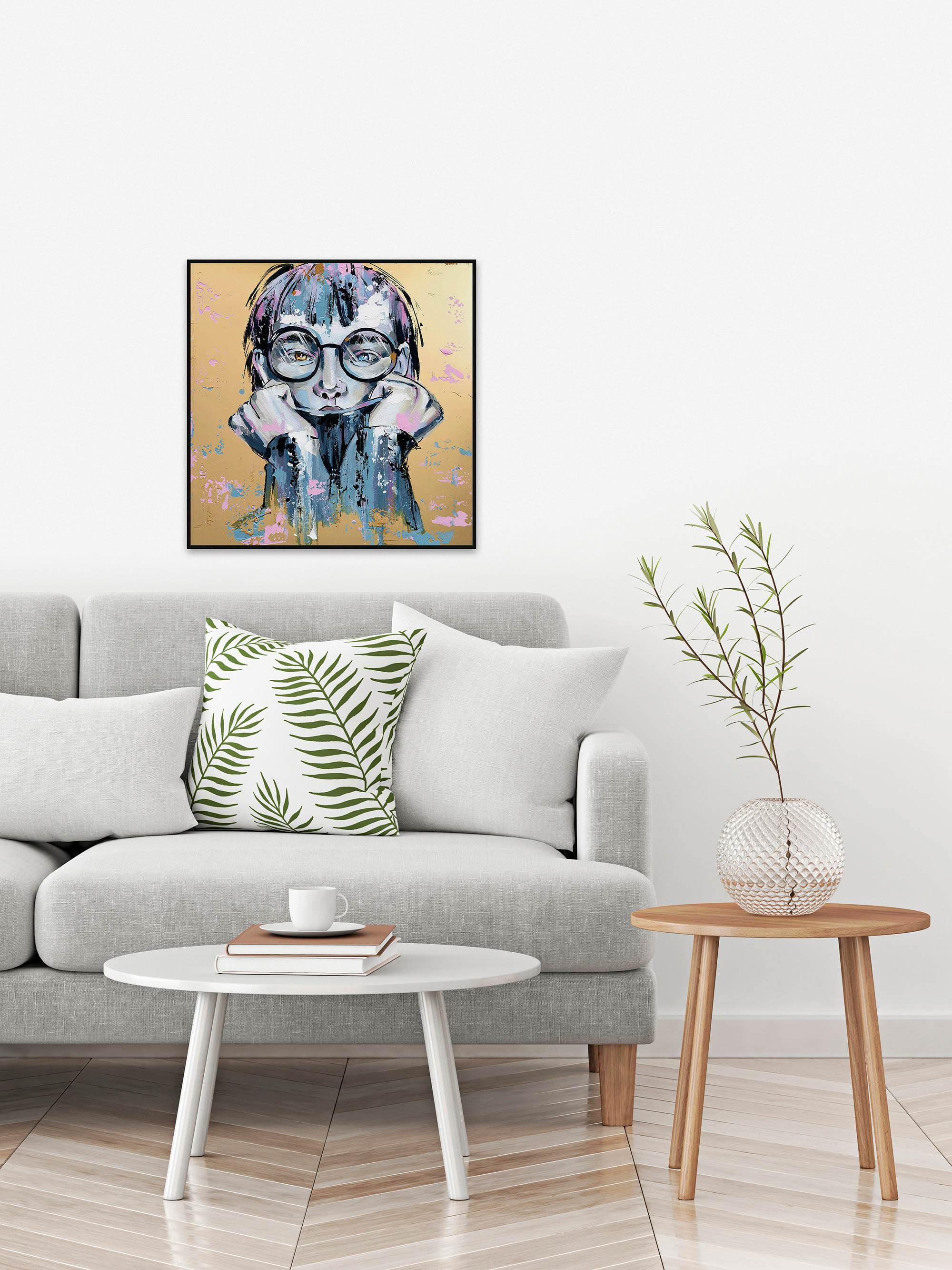 Not Your Typical Girl Floater Framed Painting Print on Canvas