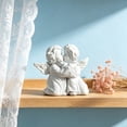 thumbnail image 4 of Angels Resin Statue Figurine,Adorable Angel Sculpture Memorial Statue for Coffee Table, Book Shelf Decor Accents, 4 of 6