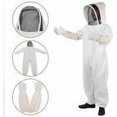 thumbnail image 3 of Traje de apicultura Equipo de protección profesional contra abejas con guantes largos y capucha de velo para apicultor - Blanco (XXL), 3 of 4