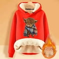 thumbnail image 2 of Womens Hoodies Highland Cattle Print Long Sleeve Hooded Sweatshirts Fall Fashion Casual Pullover Tops 2025 Winter Clothes, 2 of 4