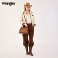 thumbnail image 3 of Wrangler Tote Bags for Women Medium Satchel Purse with Designer Braided Rope Top Handle, 3 of 7