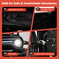 thumbnail image 7 of Xuanlur 12V Kids Ride on Car with Remote Control, Ride on Toys w/ Dual Drive, Four-Wheel Suspension, Bluetooth Music, LED Lights, USB, Shock Absorption, Toys Car for Kids Aged, Black, 7 of 7