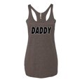 thumbnail image 2 of Wild Bobby, Classic Daddy Dad, Father's Day, Women Tri-Blend Racerback Tank Top, Brown, Small, 2 of 4