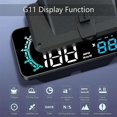 thumbnail image 4 of G11 HUD Head-Up Display GPS para coche, alarma de exceso de velocidad, velocidad de conducción, universal, color negro, 4 of 5
