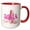 Red/White, variant on 3drose, Julia. Pink Ballet Shoes. Ballerina., 11oz Magic Transforming Mug