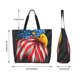 thumbnail image 5 of Disketp Eagle Head With American Flag Bolsa Tote Estampada para Mujer, Bolso de Hombro y de Mano para Compras y Viajes, 5 of 8