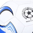 thumbnail image 3 of Official Size 5 Training Soccer Ball for Match Play, Blue-Black Weatherproof Inflatable Soccer Football (9.8 in / 25.0 cm), 3 of 9