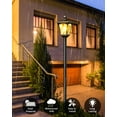 thumbnail image 2 of Solar Lamp Post Light with Planter, Outdoor Lamp Post with Clear Glass, Waterproof Solar Street Post Lights for Garden Driveway Backyard Porch, 2 of 6