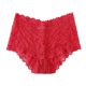 thumbnail image 1 of Gibobby Panty sexy Ajuste Ropa interior calada Sexy encaje para mujer, cintura trasera encaje, cintura media alta, hueco, transpirable, cinturón ensanchado, bragas （Rojo， L), 1 of 4