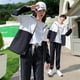 thumbnail image 2 of Traje casual de una pieza para entrega, uniforme de clase de estudiante masculino y femenino, uniforme de pareja, uniforme escolar deportivo chino, traje de dos piezas, 2 of 5