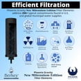 thumbnail image 4 of Berkey - Phoenix Gravity New Millennium Edition Water Filter Elements (Set of 6) - NMCL Endorsed Replacement in Lieu of Black Berkey Elements BB9-2, 4 of 9