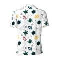 thumbnail image 4 of Rocae Turtles And Corals for Men's Short Sleeve Polo Shirt, Quick Drying Performance Moisture Wicking Sports Men's Golf Shirt Medium, 4 of 9