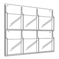 thumbnail image 2 of Safco Reveal - Literature holder - wall mountable - 6 compartments - clear, 2 of 3