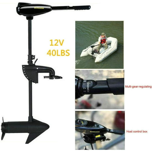 Miumaeov Electric Trolling Motor, 408W 40LBS Thrust Transom Mount