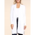 thumbnail image 5 of Doublju Women's Lightweight Long Sleeve Open Front Long Cardigan Sweaters, 5 of 5