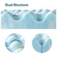 thumbnail image 6 of Zinus 2" Swirl Gel Cooling Memory Foam Mattress Topper, Full, 6 of 8
