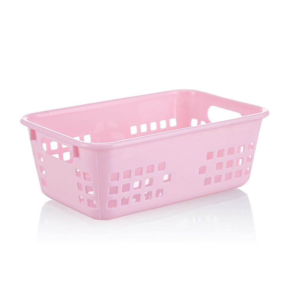 HEMOTON Plastic Rectangular Storage Trays Hollow Out Baskets Organizer