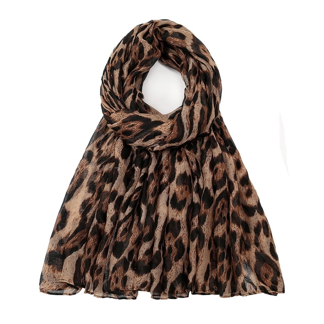 Bufanda Vimate Estampado Leopardo Ligera 178x89 cm 0,1 kg