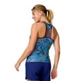 thumbnail image 4 of Free Country Women's Lace-Up Racerback Tankini Top Marine Fresco M, 4 of 4