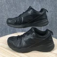 thumbnail image 2 of New Balance Shoes Mens 9.5 Mx608v5 Lace Up Leather Running Sneaker Black Low Top, 2 of 5