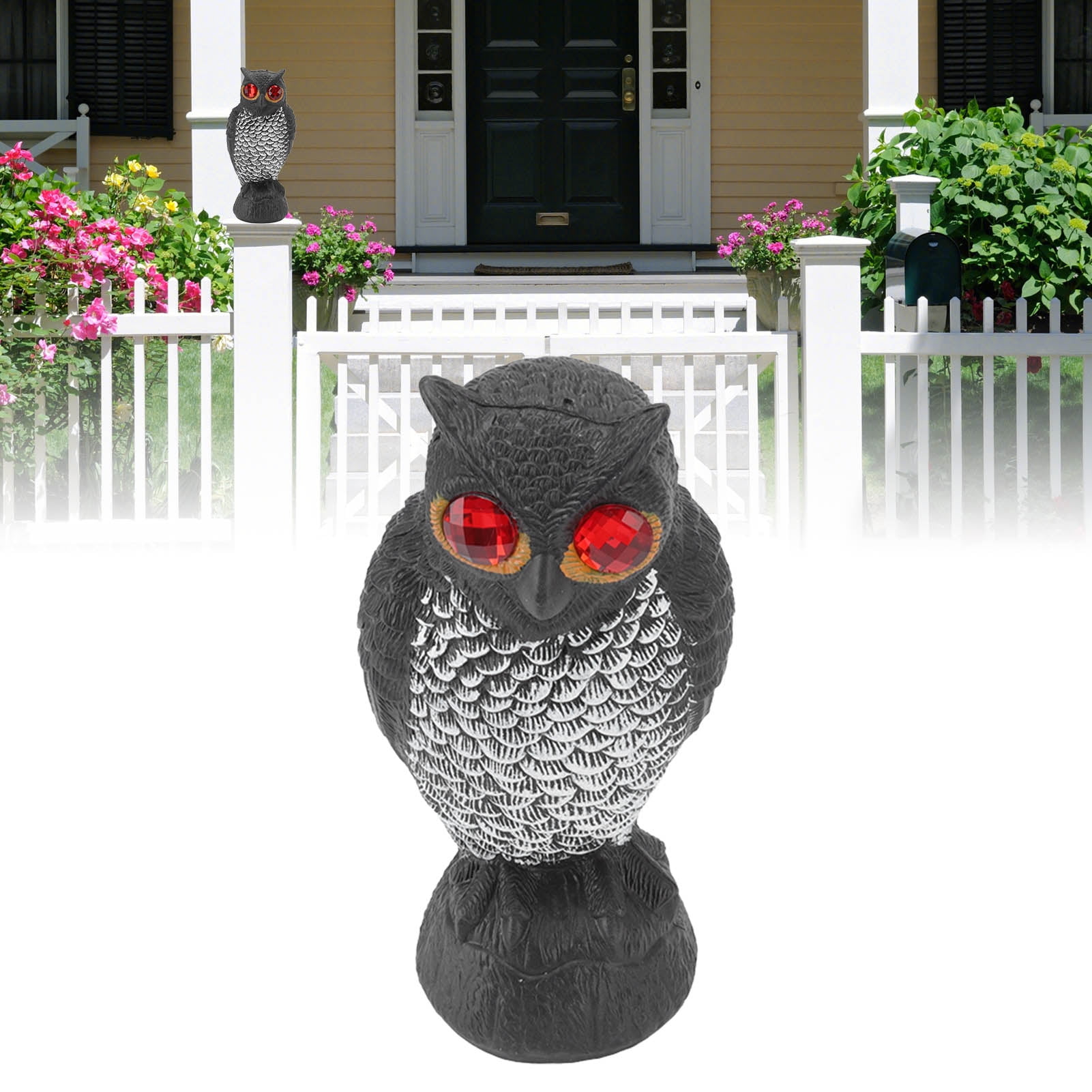 Owl Bird Scarecrow Decoy, Fake Scarecrow Owl Decoy To Scare Birds Away