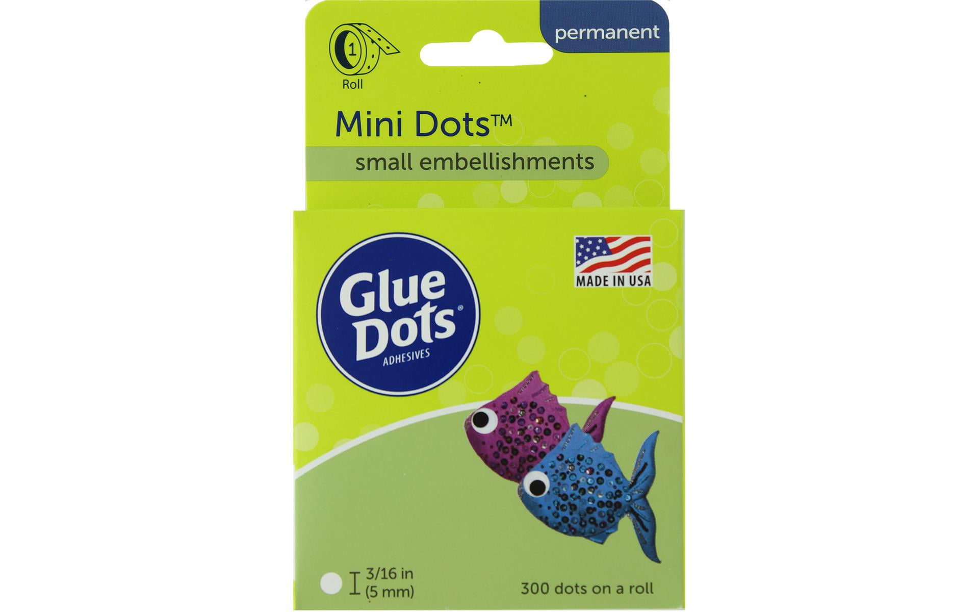 Glue Dots Mini 3/16" Box Clear 300pc Walmart Canada