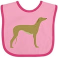thumbnail image 3 of Inktastic Greyhound Boys or Girls Baby Bib, 3 of 4