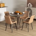 thumbnail image 2 of HOMCOM Dining Table for 4 People - Modern Kitchen Table, Dark Brown, 2 of 10