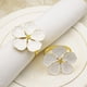 thumbnail image 4 of Juego De 6 Uds. De Servilleteros De Flores, Servilletero Dorado, Servilletero Blanco Floral, Hebillas, Decoración De Mesa De Cena Para Boda, Fiesta, Acción De Gracias Advancent HA036652-00, 4 of 6