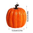 thumbnail image 2 of Large Pumpkin Decoration Artificial Vegetable Model for Autumn Fall Harvest Halloween Thanksgiving, Large Pumpkin for Indoor Outdoor Porch Display,6.7x5.5 Inch, 2 of 4
