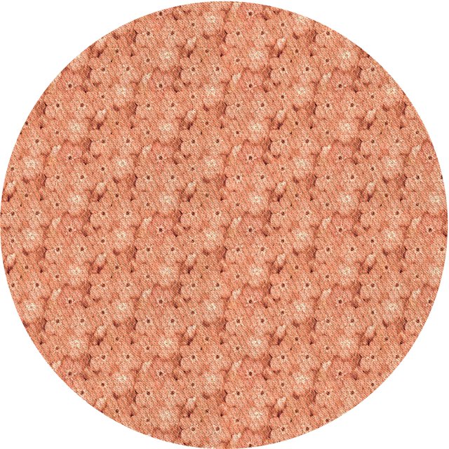 Ahgly Company Machine Washable Indoor Round Transitional Brown Sand Brown Area Rugs, 7' Round