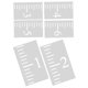 thumbnail image 5 of QUMIIRITY 6Pcs White Plastic Height Measuring Chart Stencil Reusable Wall Decor Tool for Growth Tracking, 5 of 7