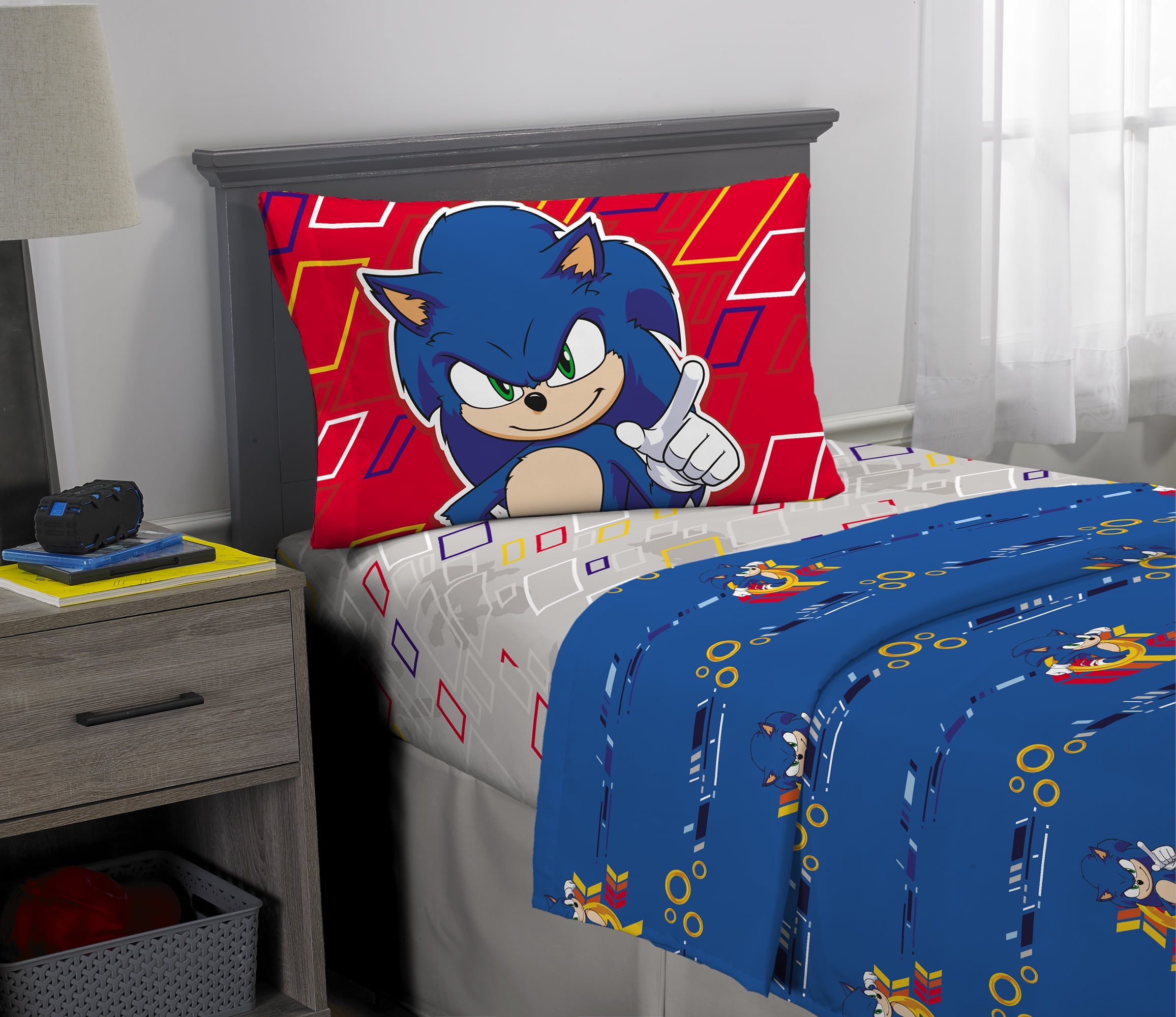 the Hedgehog Sheet Set, Kids Bedding 