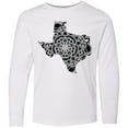 thumbnail image 3 of Inktastic Texas Silhouette Mandala Long Sleeve Youth T-Shirt, 3 of 5