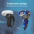thumbnail image 2 of Baoyemes Silicone Cover Set for Oculus-Meta Quest 2, VR Accessories for Meta Quest 2, Protective Cover Set Includes Controller Grip Cover, Face Cover, VR Shell Cover (Blaze Blue), 2 of 7