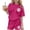 Hot Pink, variant on BLTIBY Girls Summer 2 Piece Outfits Printed Short Sleeve T Shirts Top with Shorts Casual Sports Sets Blue 9-10Years
