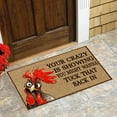 thumbnail image 5 of OYIGU Chicken Door Mat, Thick Non Slip English Floor Mat, Non Slip Entrance Mat, Absorbent Bathroom Kitchen Mat， for Bathroom Bedroom Floor, 5 of 7