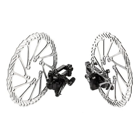 1 Pair of Mechanical Bike Disc Brake Front & Rear Disc Rotor Brake Kit for Mountain (Best Bicycle Disc Brake Rotors)