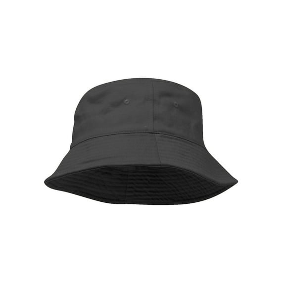 Pigment Dyed Bucket Hat-Charcoal
