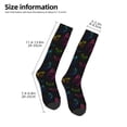 thumbnail image 5 of Fotbe Butterfly print Women's Men's Novelty Crew Socks Cotton Socks Knee High Socks for Walking,Running,Nurses,Pregnancy, 5 of 9