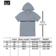 thumbnail image 5 of Beautiful Giant Casual Kids Husky Boys Knitted Short Sleeve Hooded T-Shirts Sizes 8H-18H, 5 of 6